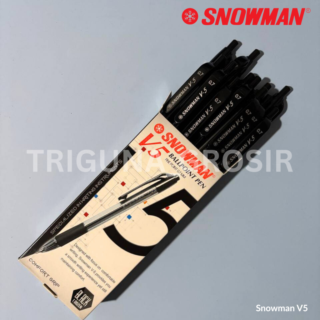 

mdn Pulpen Snowman V5 0.7mm (12 pcs)