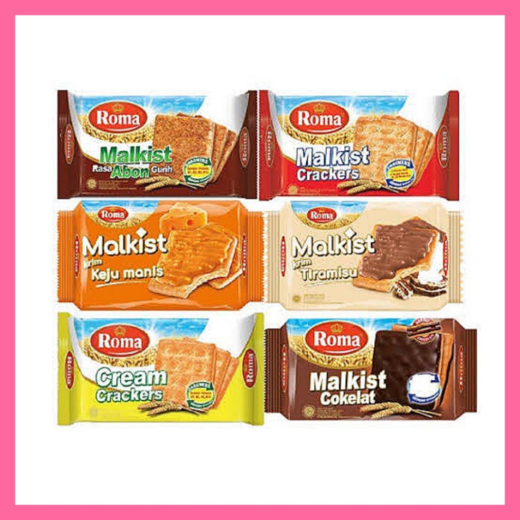 

roma malkist abon keju coklat crakers biskuit