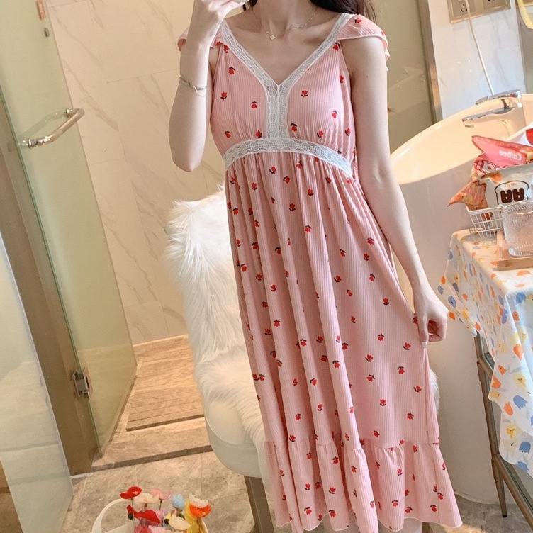 KODE E16A Daster Jumbo Korean Style Cup Bra Dress Import MXXL