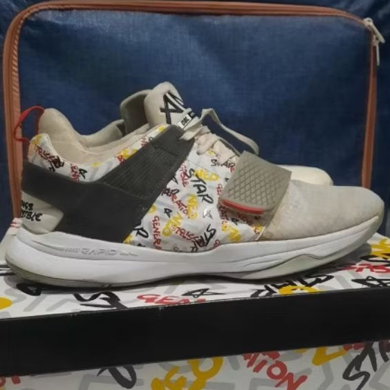 Sepatu Basket Second Ardiles AD 1 e-lite Its You Putih size 44 insole 28cm - Sepatu Basket Second Mu