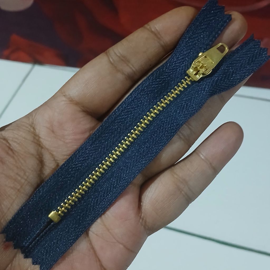 resleting celana levis anak 10 cm / resleting celana jeans anak