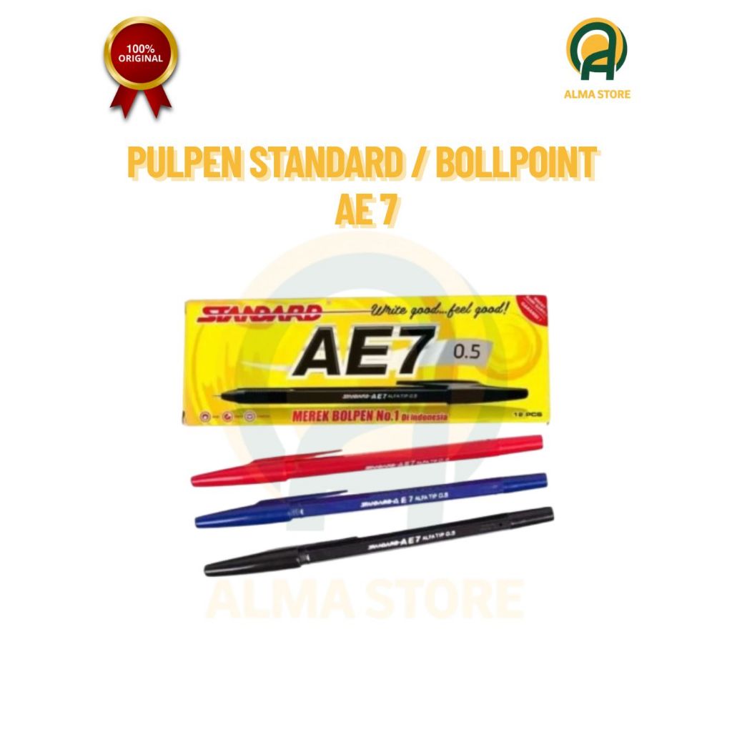 

Pulpen Standard / Bollpoint AE 7 (0.5 MM)