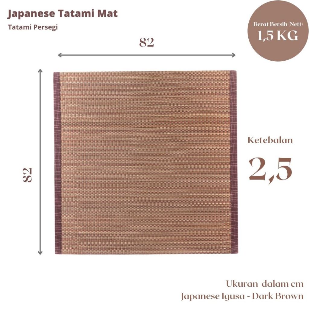 Square Tatami Igusa Jepang Ukuran Japanese Tatami