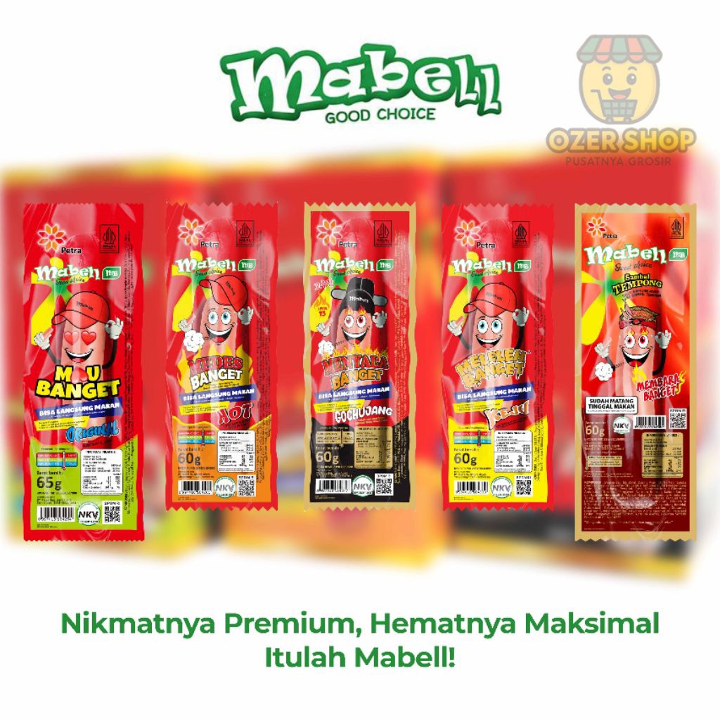 

Sosis Mabell siap makan 1 Pcs