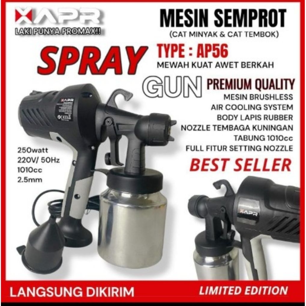 Spray gun elektrik APR japan technology mesin semprot cat minyak cat tembok multifungsi