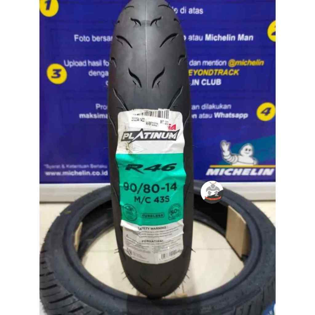 Ban Motor CORSA R46 size 90/80 R14 - Tubeless Ban Belakang BEAT, SCOOPY, GENIO, MIO, FINO
