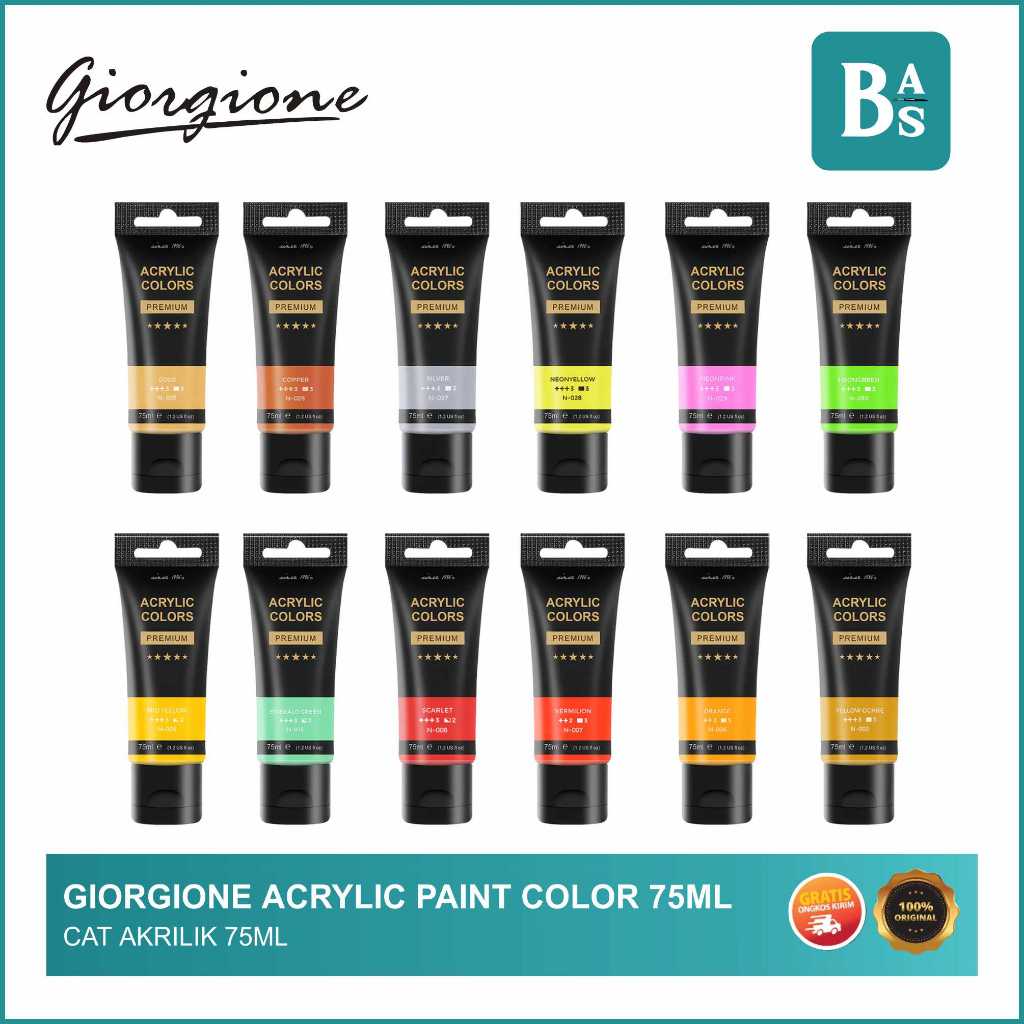 

Giorgione Acrylic Paint Color 75ml - Cat Akrilik - Bali Art Supplies