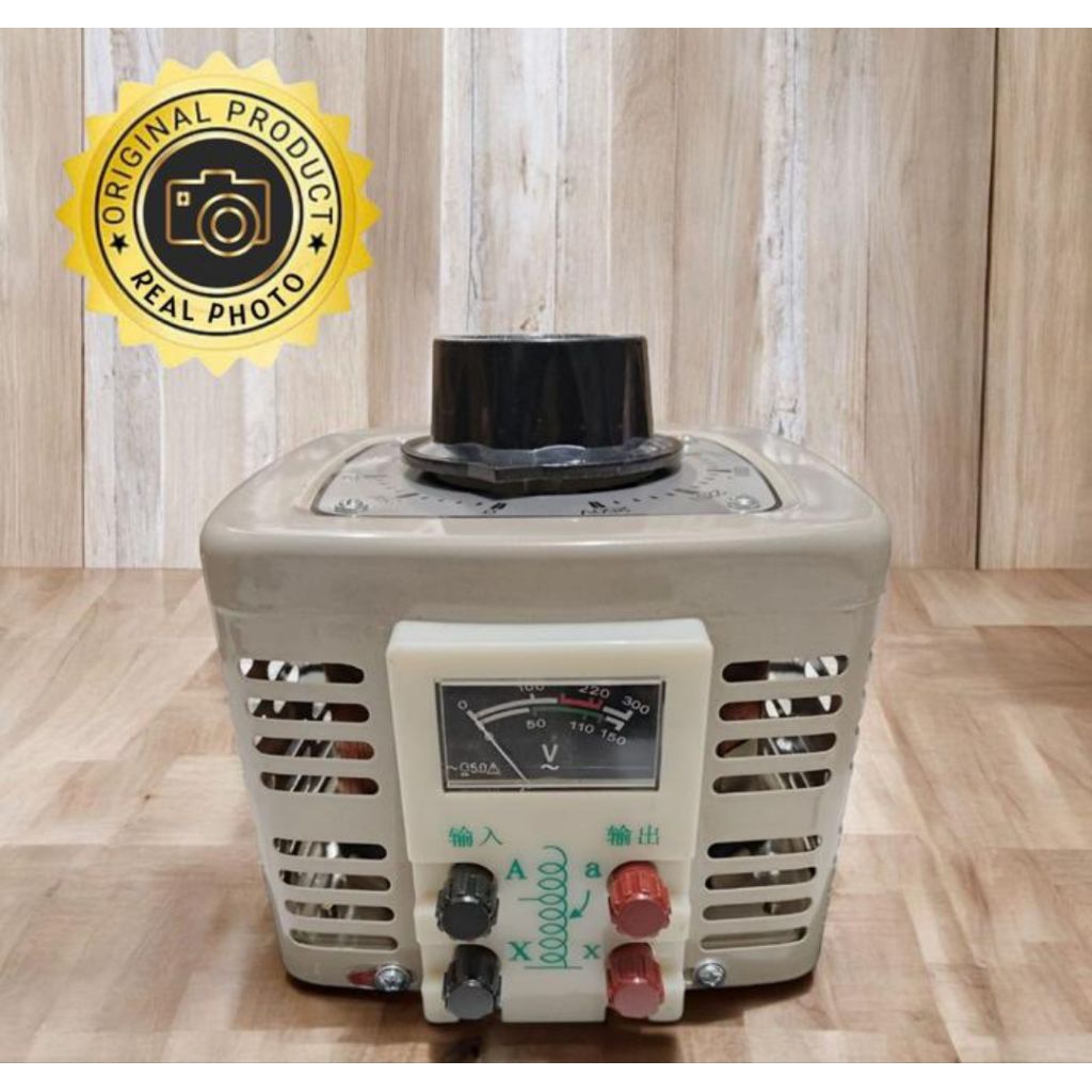 1KVA regulator transformer single phase step up Adjustable voltage 0-250v 12A 1000W merubah dari 110
