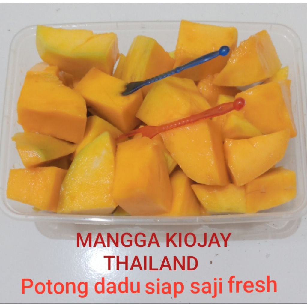 

MANGGA KIOJAY THAILAND MATANG MANIS ( 1 PORSI 400 GR ) PESAN BARU KUPAS.