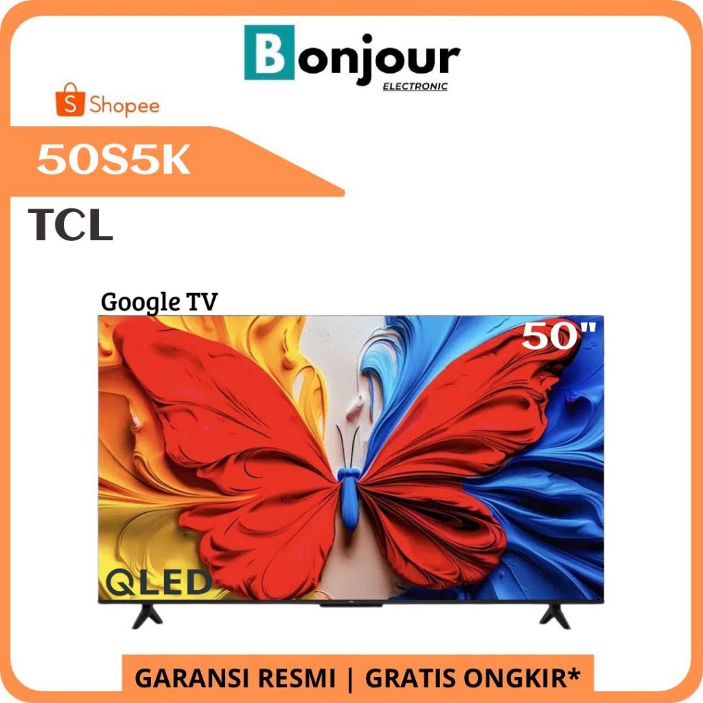 QLED TV TCL 50 Inch 50S5K Google TV FHD TCL 50S5K S5K TV TCL 50 Inci