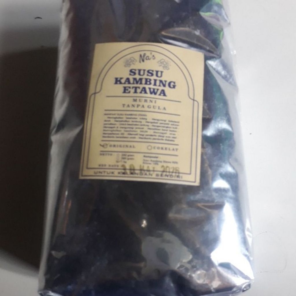 

susu kambing etawa murni 90%,10 creamer hanya pelarut kemasan 1kg non gula