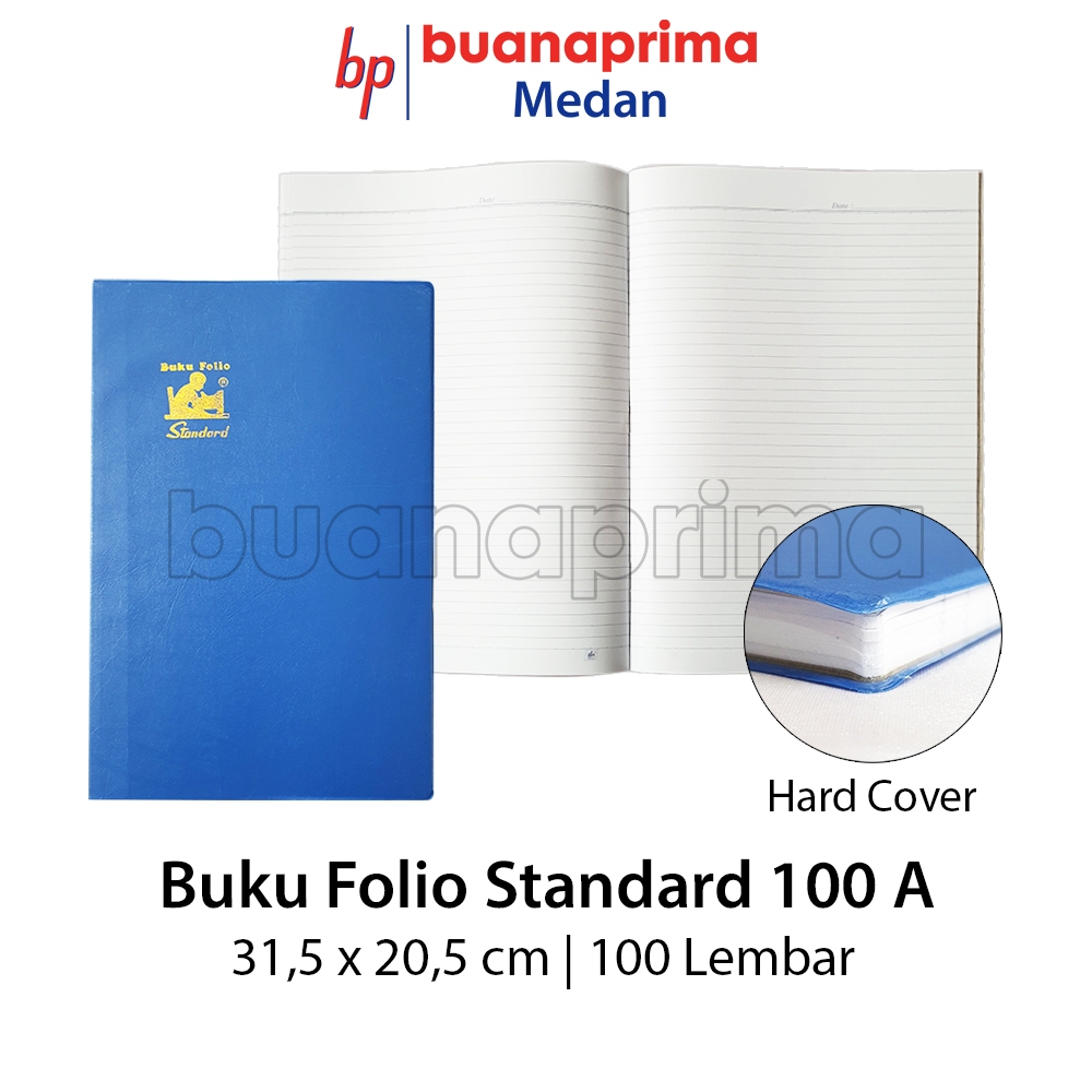 

Buku FOLIO STANDARD COVER PLASTIK 100 Lembar Hard Cover Premium Buku Tullis Akuntansi Pembukuan