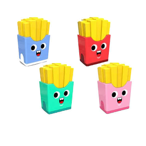 

ZHENGDA SHARPENER & ERASER ZD-0022 FRENCH FRIES / Penghapus & Rautan Motif Kentang Goreng
