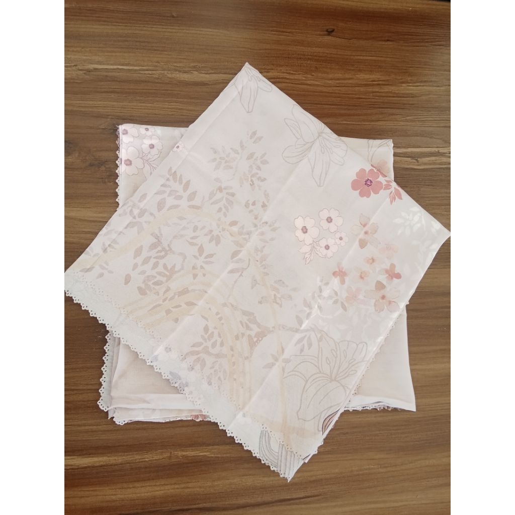 kerudung voal segi empat premium laser cut jumbo