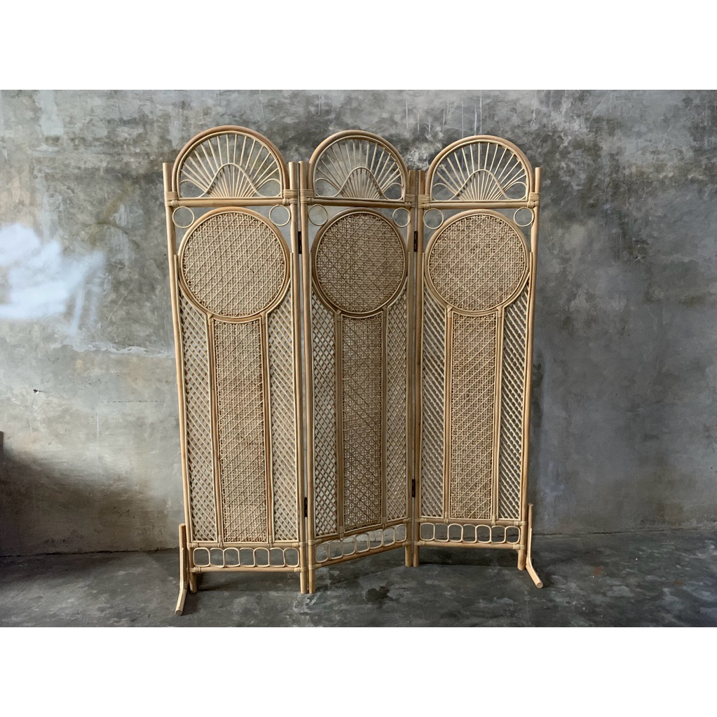 Sketsel Rotan | Partisi Rotan | Pembatas Dinding Pembatas Ruangan Rotan | Pemisah Ruangan | Pembatas