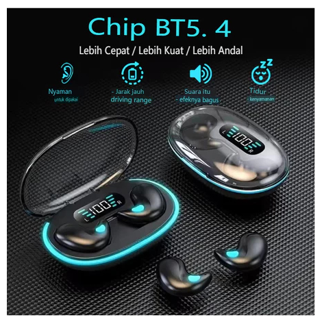 True Wireless Headphones X55 with Mic Button Control Sleep headset Noise Reduction Earhooks