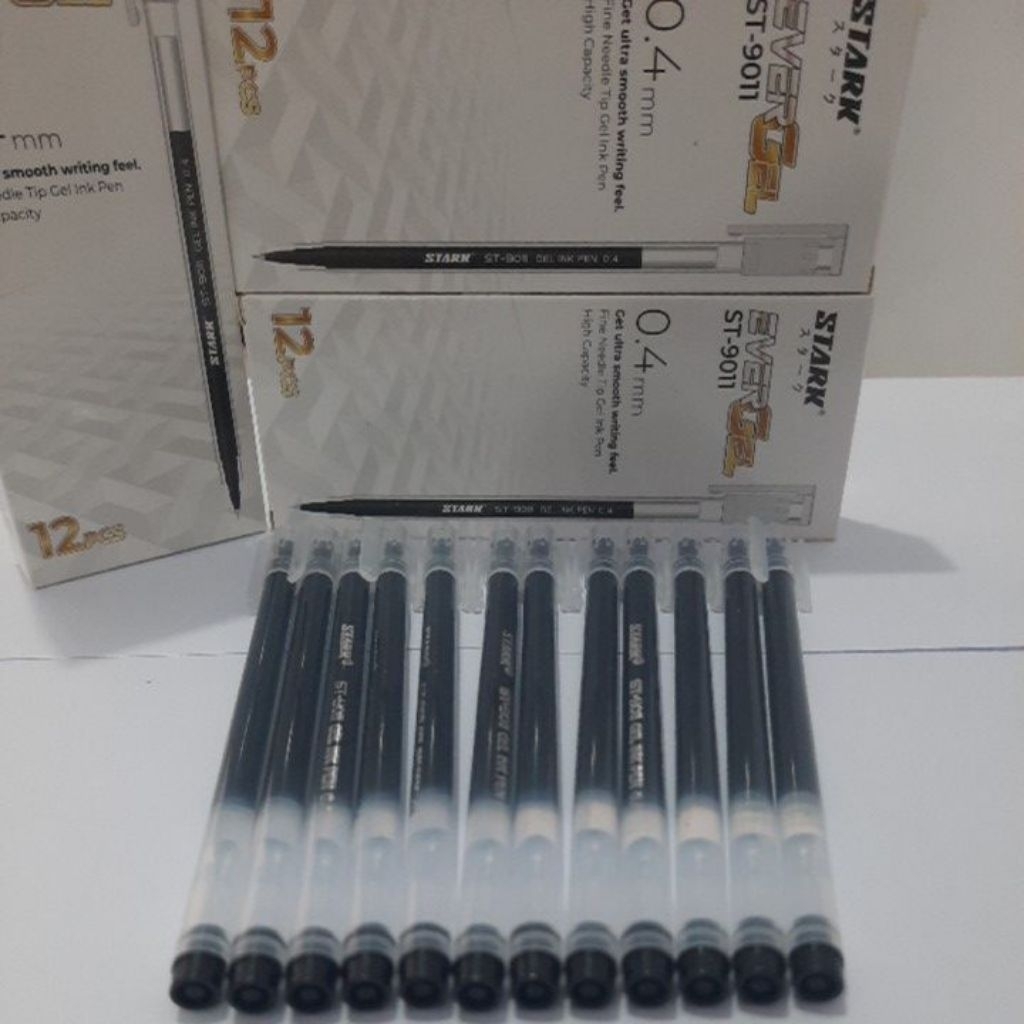 

Pena pulpen EVERGEL STARK ST-9011 0.4mm Hitam