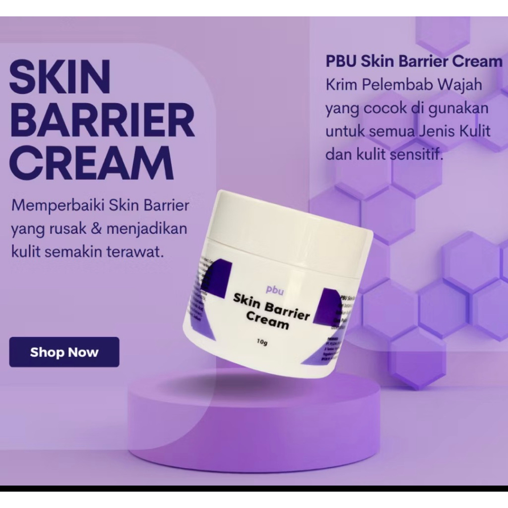 PBU Skin Barrier moisturizer Cream Pelembab Wajah Semua Jenis Kulit dan Sensitif