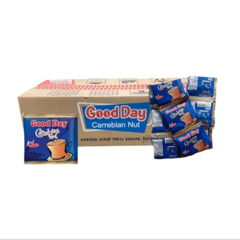 

Kopi Good Day Carrebian Nut 3 in 1 - 1 Dus Isi 120 Sachet (12 Renceng)