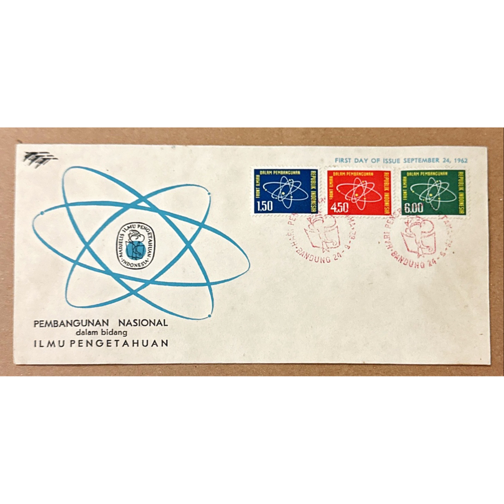 

PRANGKO INDONESIA 1962 SHP PEMBANGUNAN NASIONAL DALAM BIDANG ILMU PENGETAHUAN MINT.