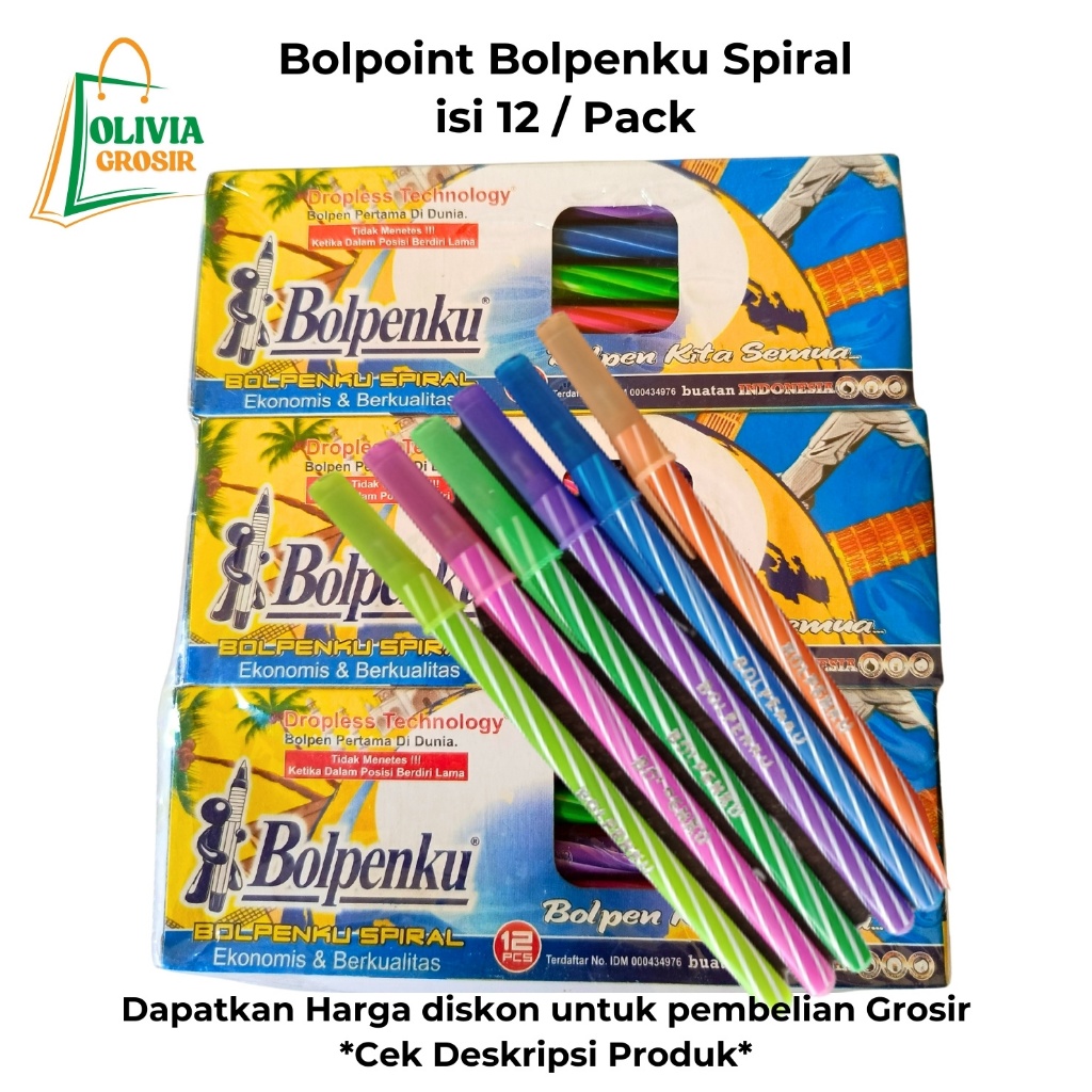 

Bolpoint Bolpenku Ulir (Pack/Grosir)