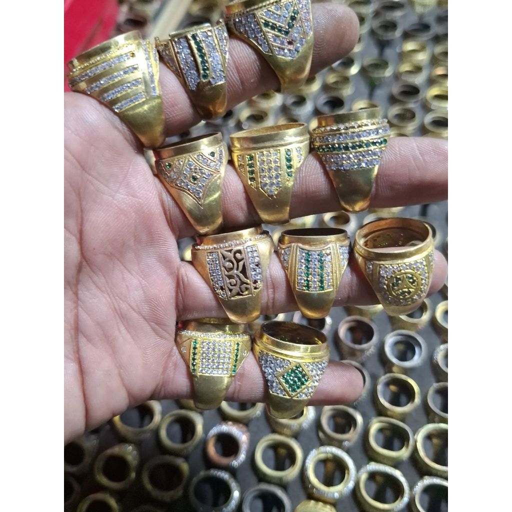 Ring Kuningan sari semi micro