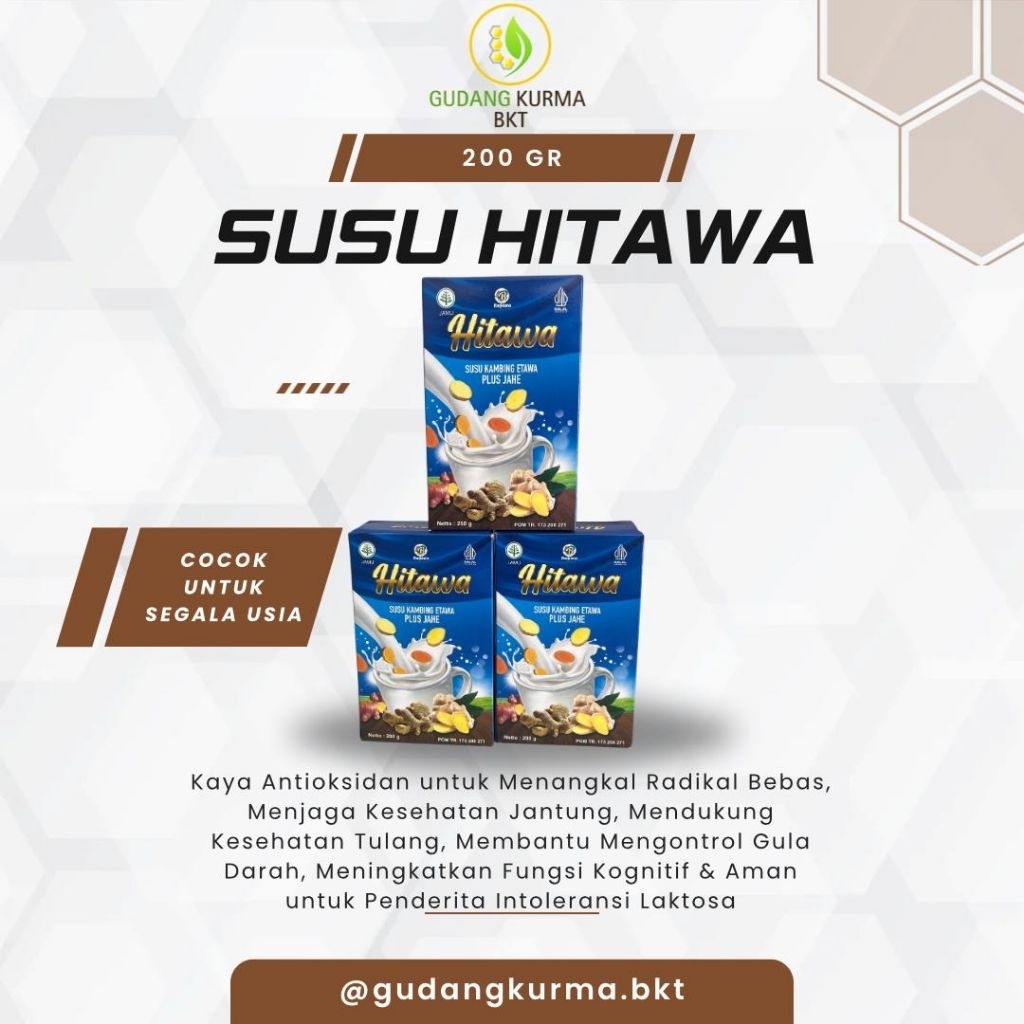 

HITAWA SUSU KAMBING ETAWA PLUS JAHE