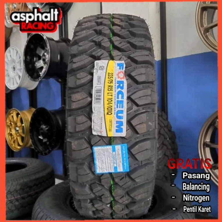BAN MOBIL PACUL 235 75 R15 MERK FORCEUM MT 08 R15 235/75