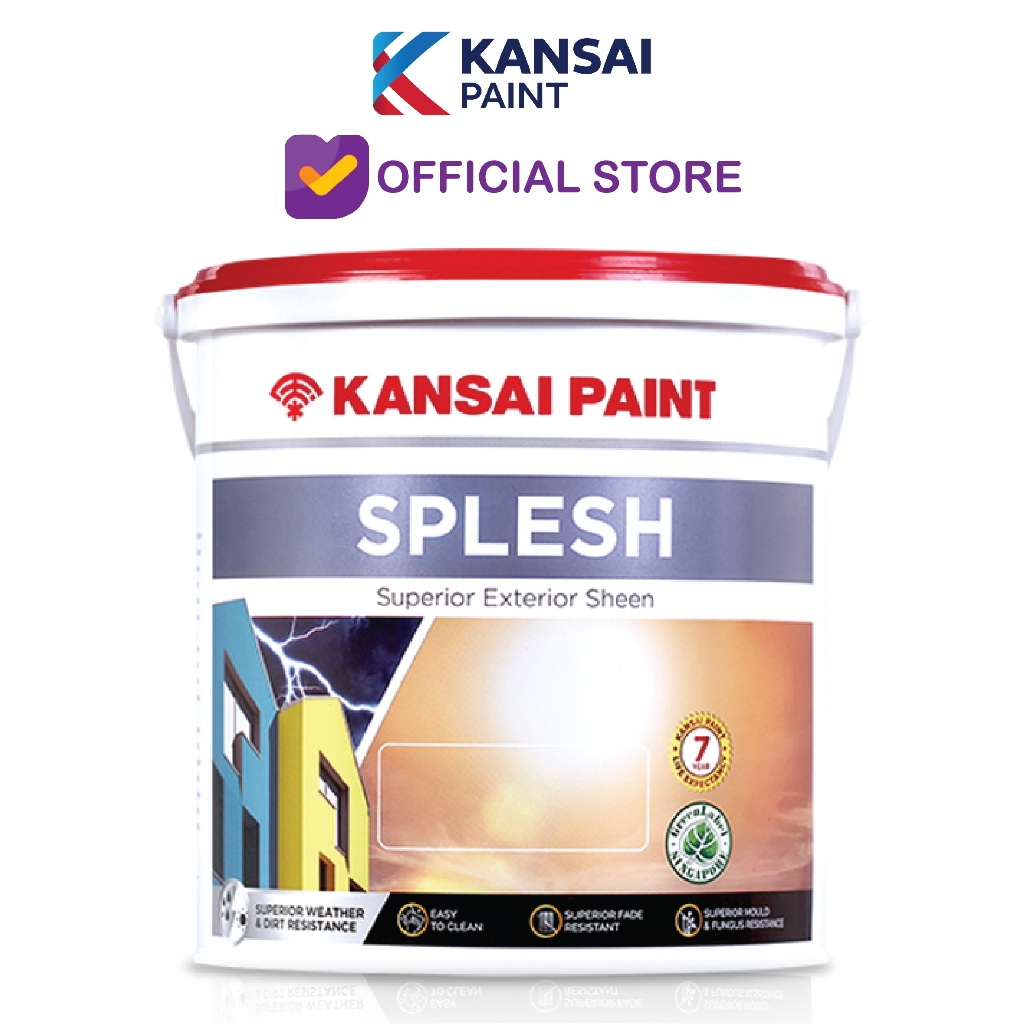CAT EXTERIOR KANSAI PAINT SPLESH TINTING ( BISA REQUEST WARNA ) 2,5 L