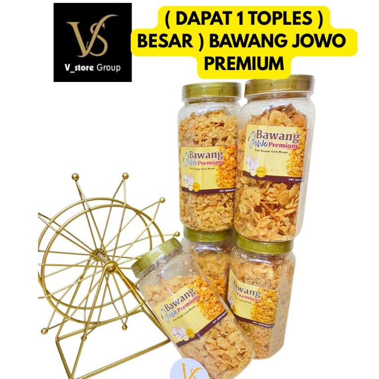 

( DAPAT 1 TOPLES BESAR ) BAWANG JOWO PREMIUM / BAWANG PUTIH GORENG / BAWANG SIAP KONSUMSI