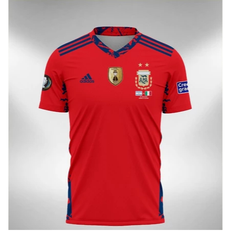 Jersey Argentina GK Kiper 2022 Merah