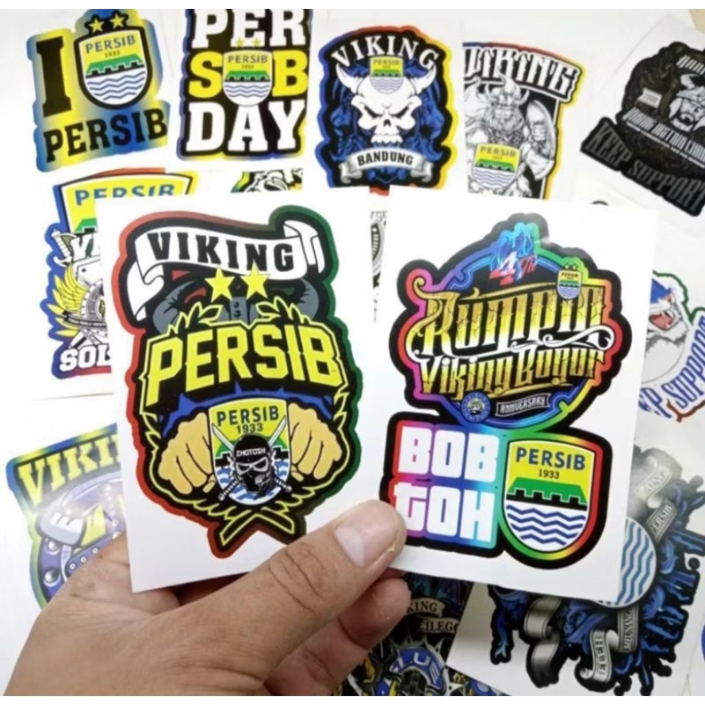 

10 Lembar Stiker Persib Bandung Stiker Bobotoh Fans Club