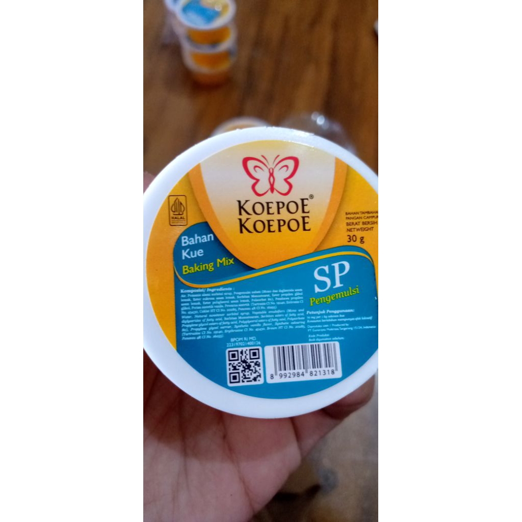 

koepoe koepoe SP pengemulsi bahan tambahan pangan campuran baking mix kemasan 35 gram
