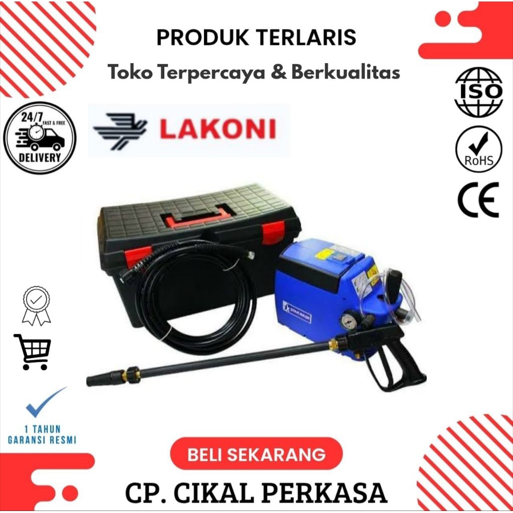 Mesin Steam dan Cuci AC Lakoni Jet starwash LAKONI