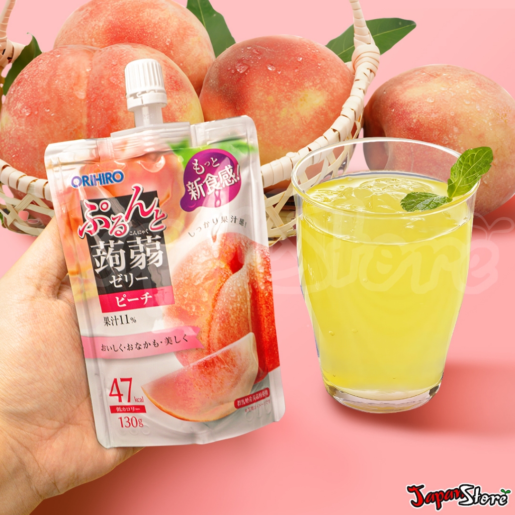 

Orihiro Fruit Konyaku Jelly Drink : Peach 130 Gram