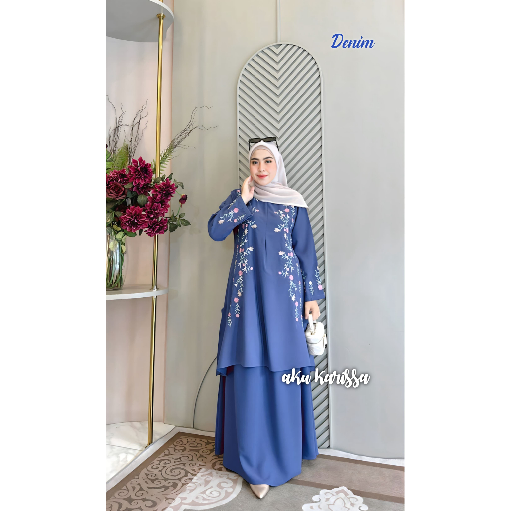 Setelan Rok Haruma By AKU KARISSA# Set Rok Viral# Set Rok Terlaris