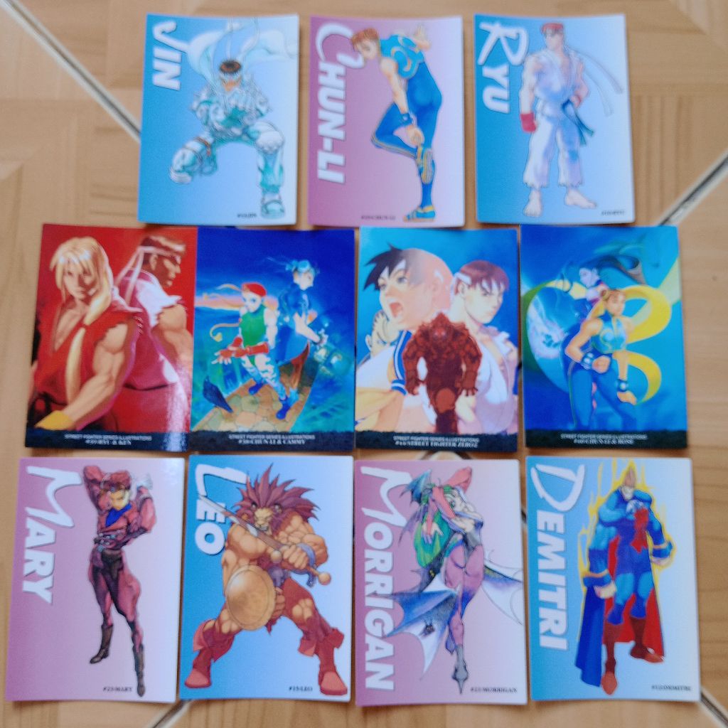 kartu street fighter capcom world 97/98 vintage 1997/98 bandai original japan carddass masters