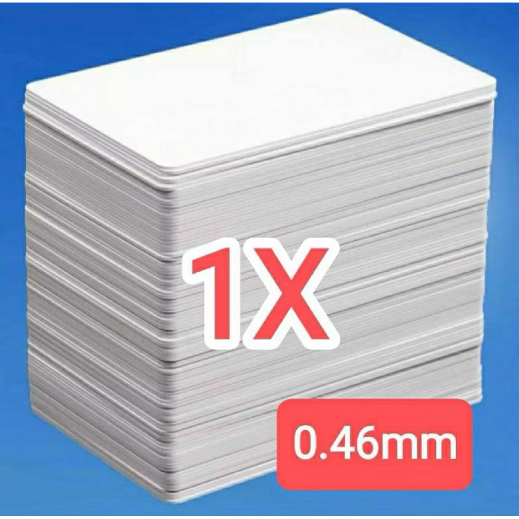 

Paket 50 lembar Bahan ID CARD Tulang tengah ada lem dua sisi Untuk pembuatan Kartu pelajar, kartu pegawai dsb.