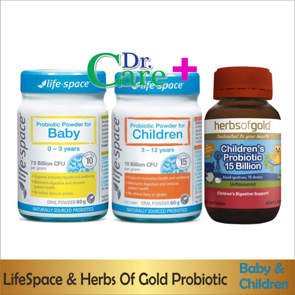 Life Space probiotic Baby / Life Space Probiotic Children / Herbs of Gold Probiotic Children Powder
