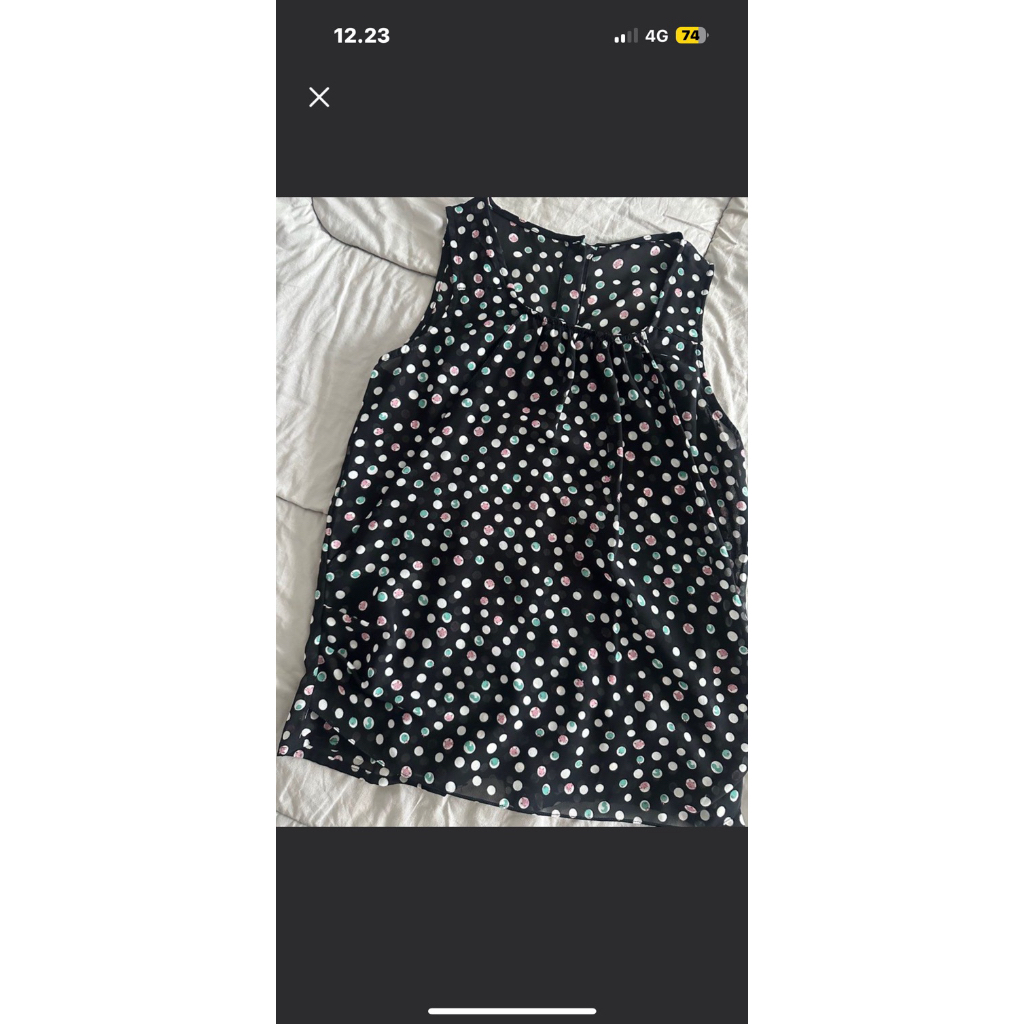 preloved blouse polkadot