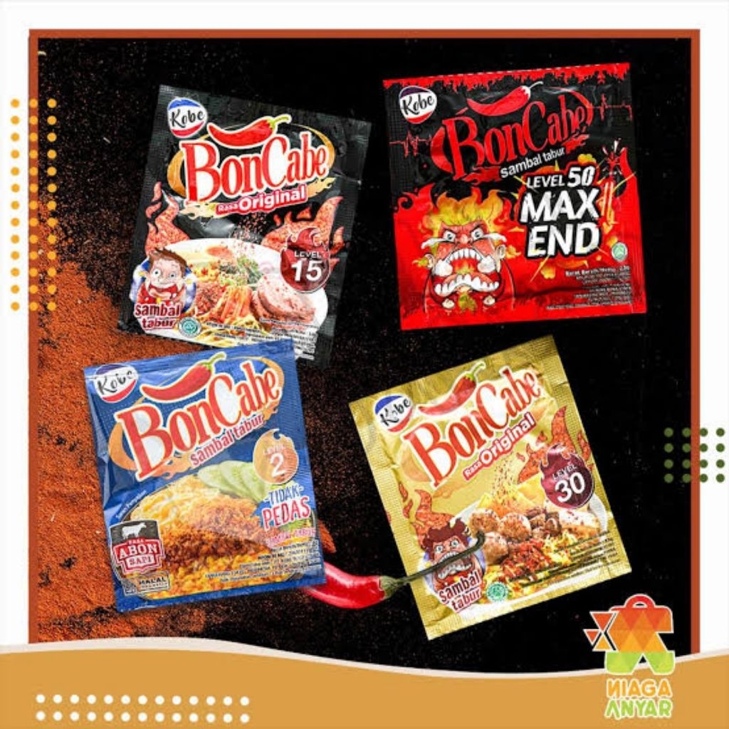 

ECER BON CABE CABAI BUBUK SACHET NETTO 4.5 GR X 1 PCS