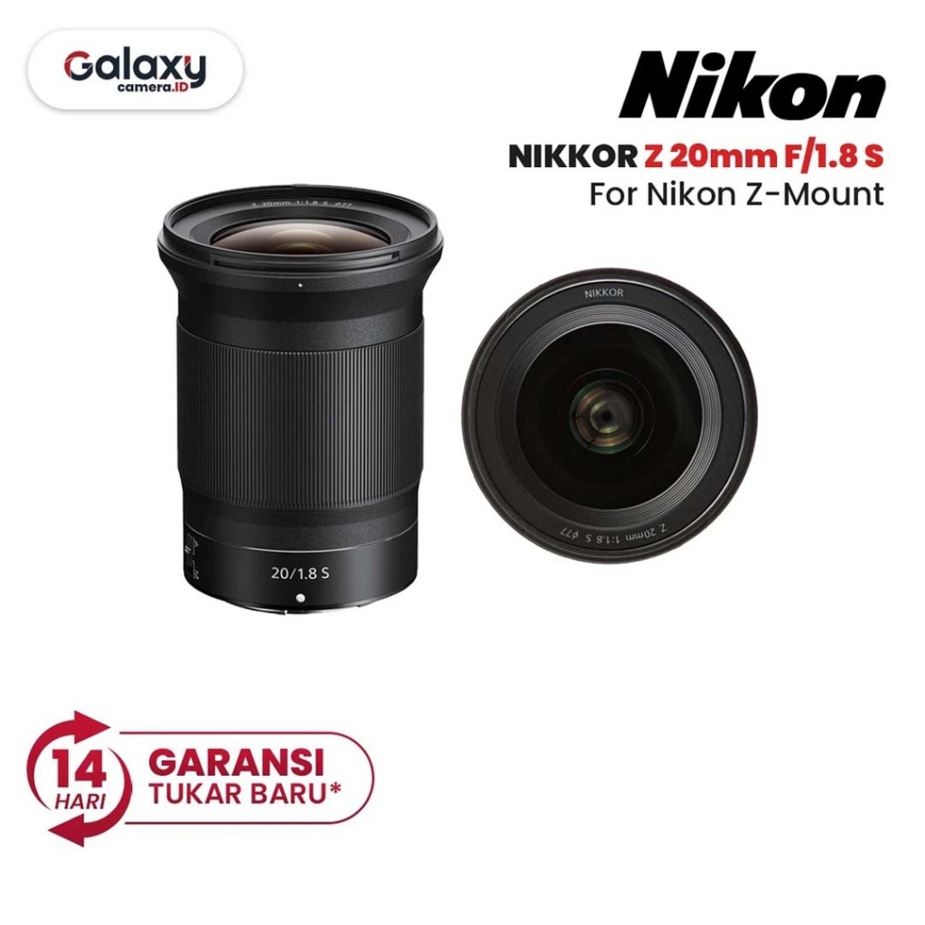 Lensa Nikon Nikkor Z 20mm F/1.8 S
