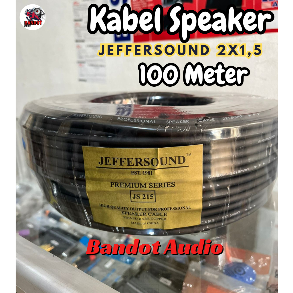 KABEL SPEAKER JEFFERSOUND JS215 2X1.5 100 METER JEFFERSOUND JS 215