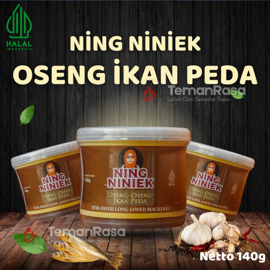 

Ning Niniek Oseng Ikan Peda 140gr - Lauk Ikan Pedas Siap Saji Original Asli Surabaya