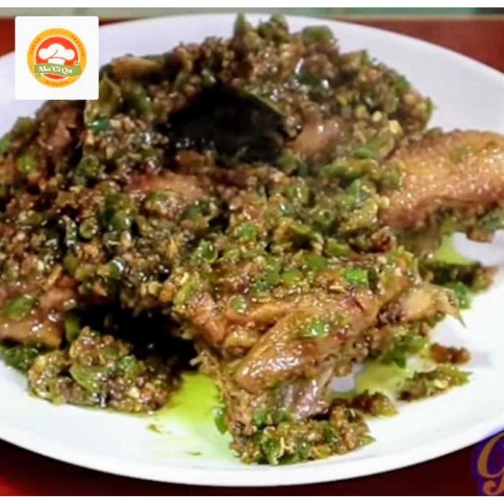 

bebek cabe ijo/balado bebek cabe ijo