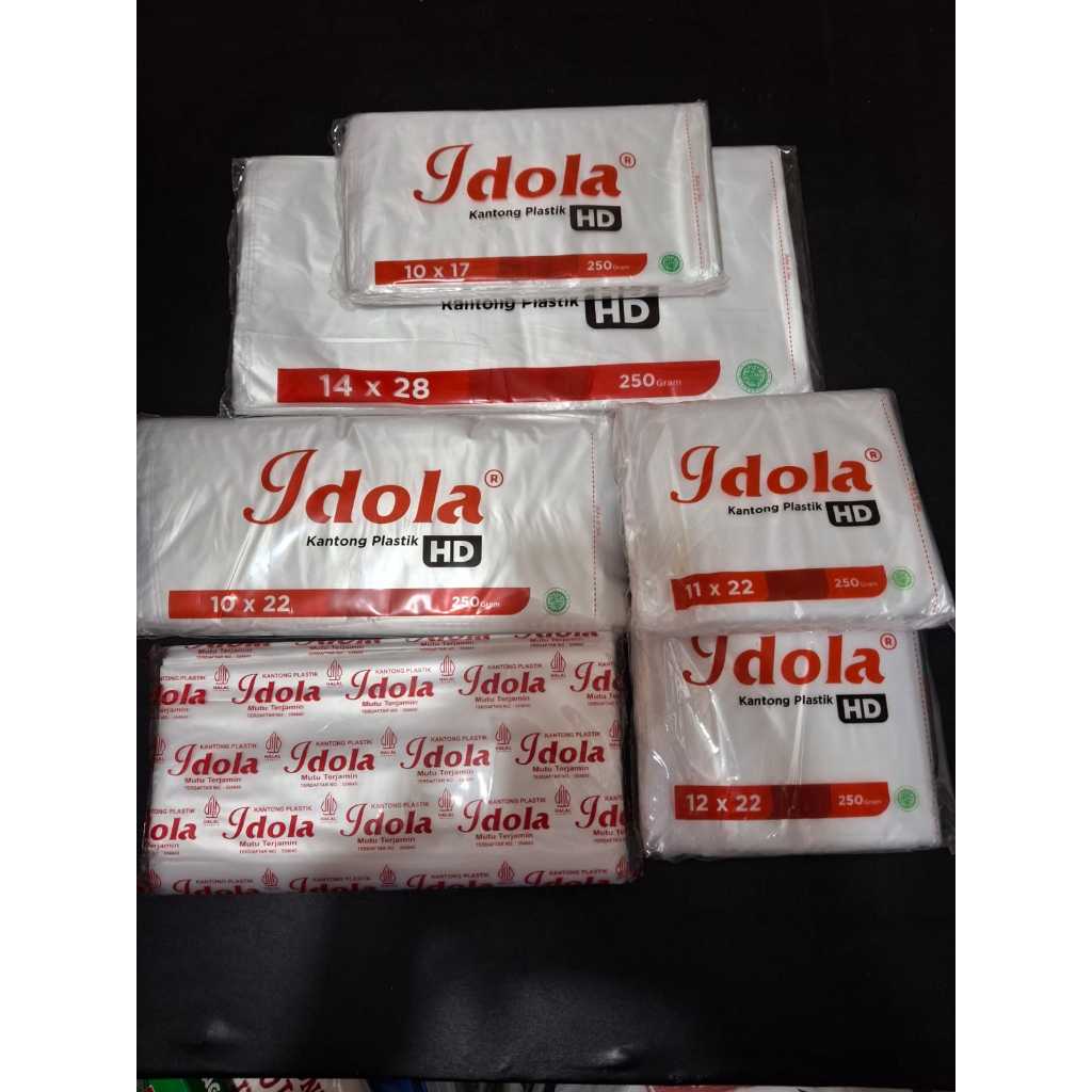 Kantong Plastik HD Idola (Tahan Panas) Kemasan 250 gram