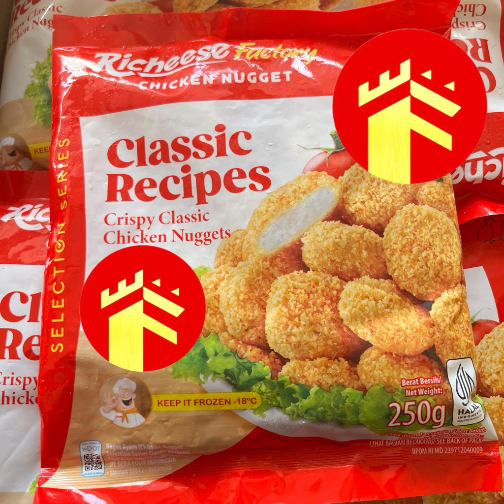 

RICHEESE CRUNCHY BUBBLE CRUMB 250 GR CHICKEN NUGGET NAGET CRISPY RICHEESE RECHEESE NAGET BUBBLE