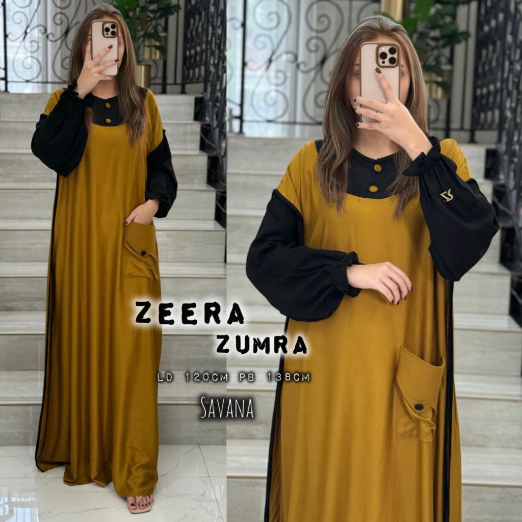 ReenaDaily NEW ZEERA ZUMRA | Gamis LD 120 Twill Premium | Daster Arab