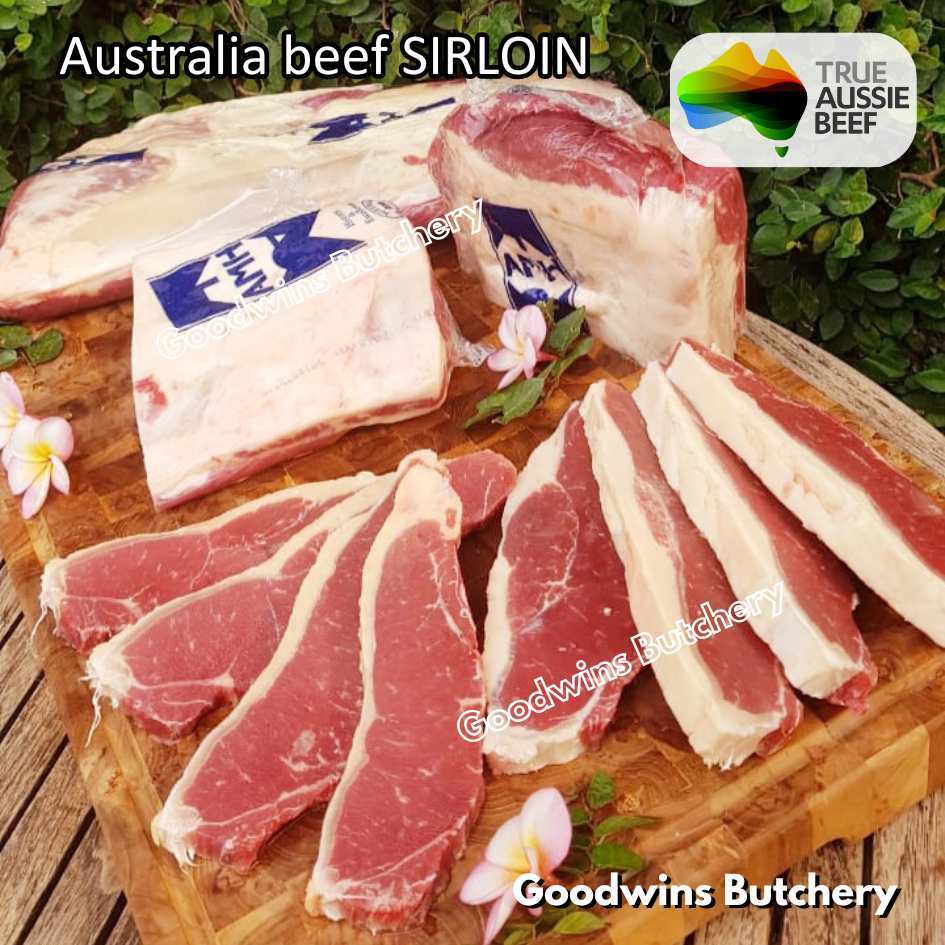 

Beef SIRLOIN Australia AMH ECT steak cuts frozen | daging sapi has luar Striploin New York strip