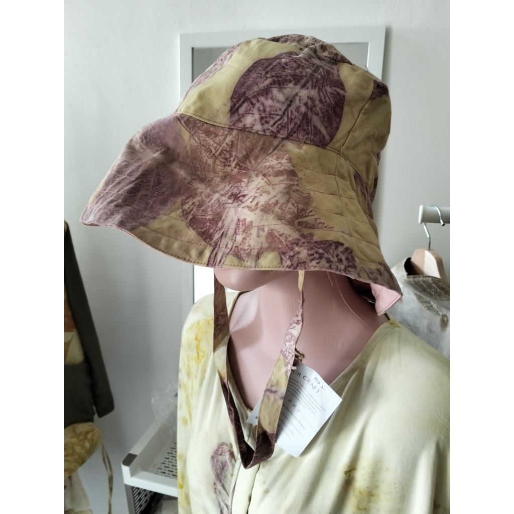 Bucket hat Unisex bucket hat Kidz bucket Wanita bucket Pria motif ecoprint by OnanEcohub